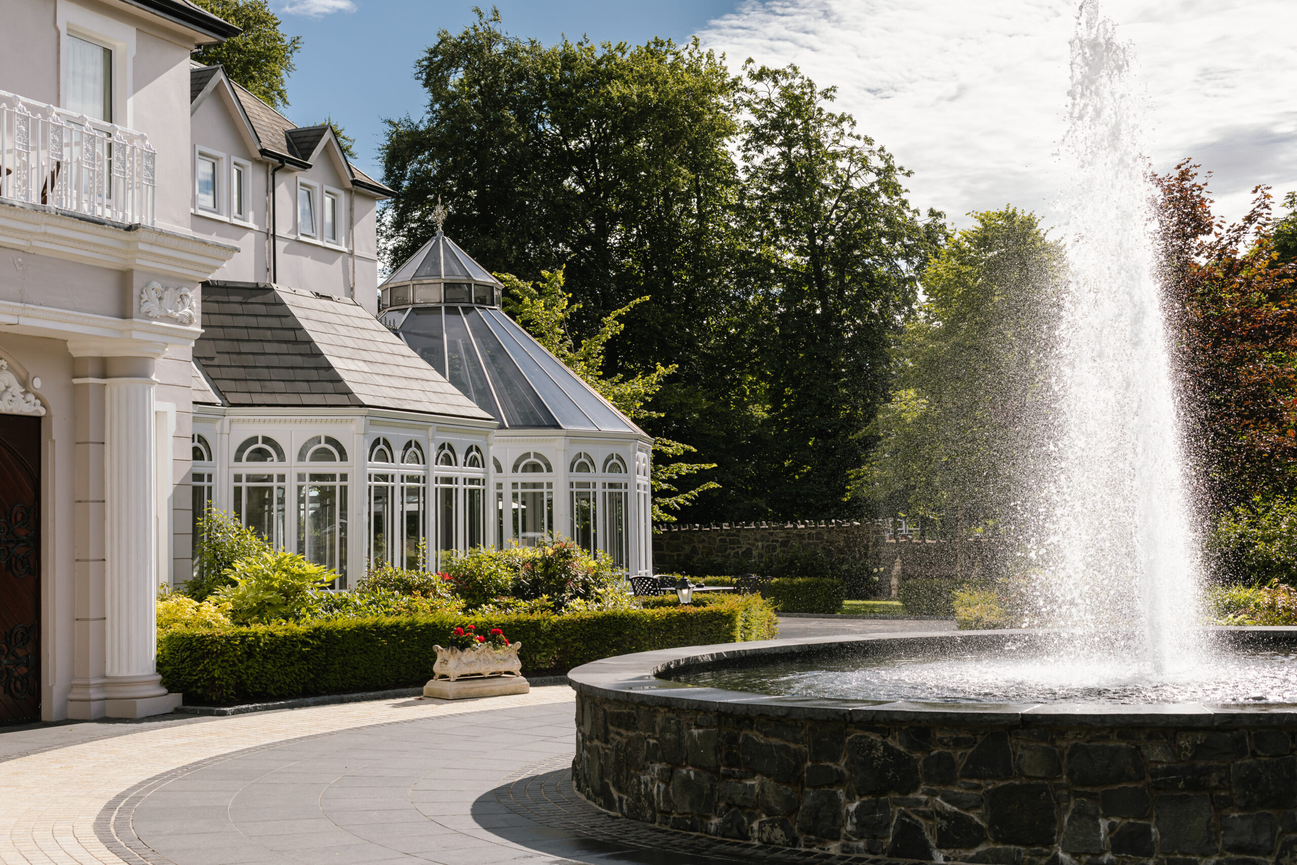 The garden at Tullyglass House Hotel